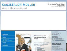 Tablet Screenshot of drmuellerlaw.de
